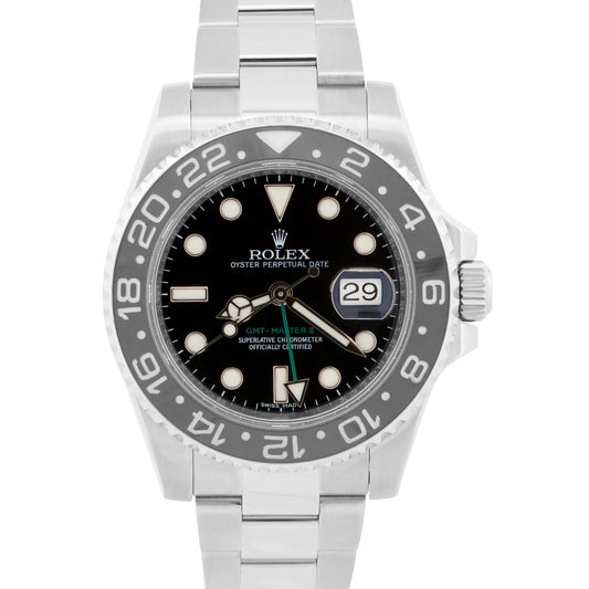 2014 Rolex GMT-Master II 116710 LN Black Stainless Steel Ceramic 40mm Box Papers