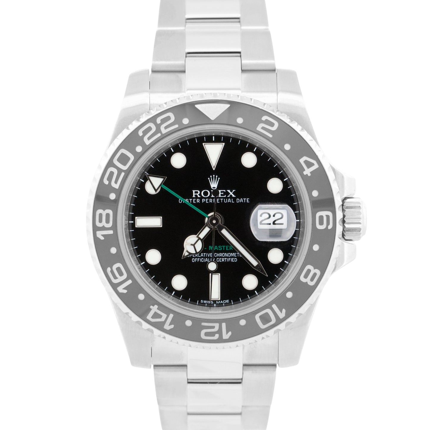 Rolex GMT-Master II BLACK Green Stainless Steel Ceramic 40mm 116710 LN Watch