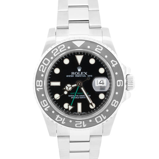 Rolex GMT-Master II BLACK Green Stainless Steel Ceramic 40mm 116710 LN Watch