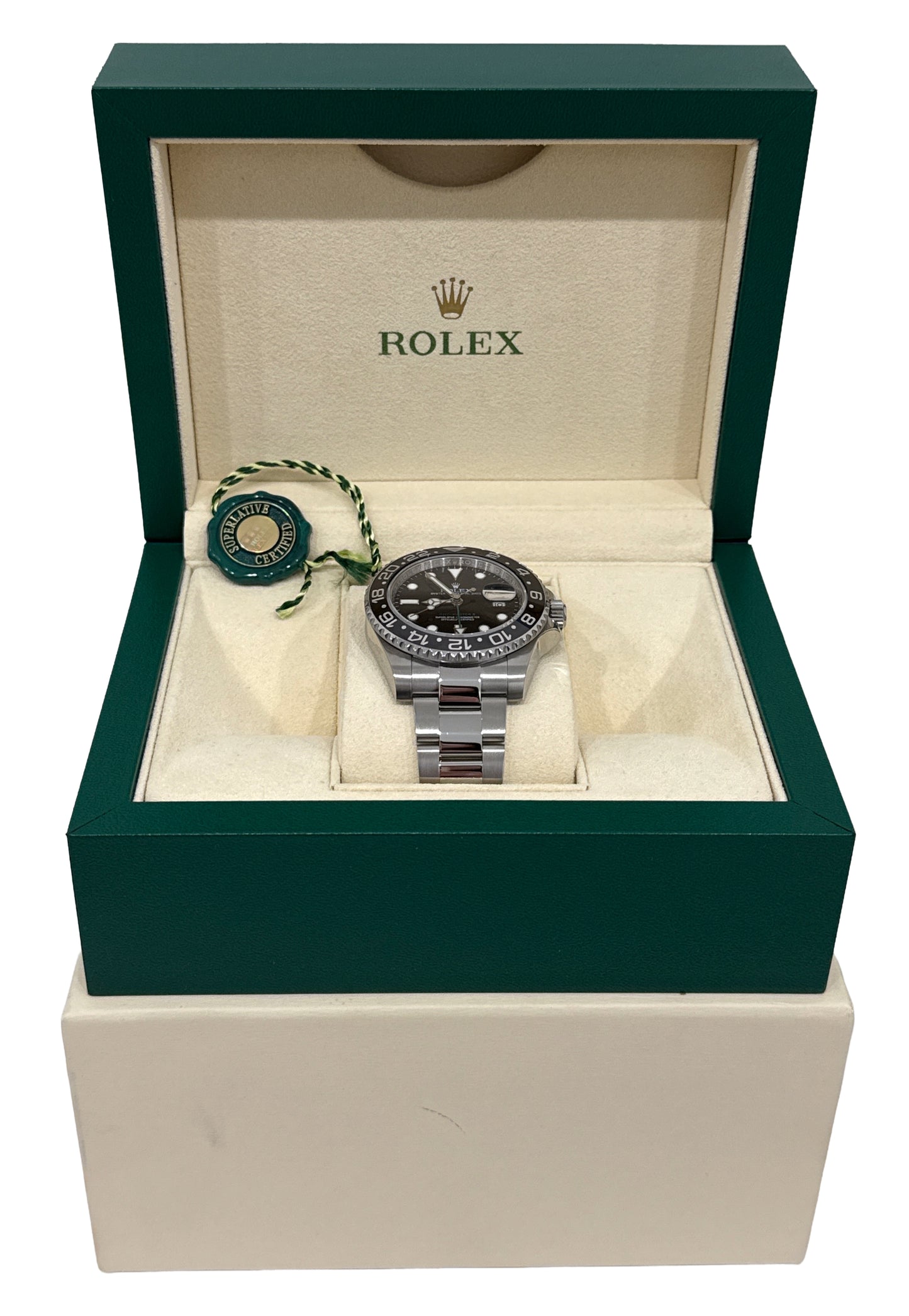Rolex GMT-Master II BLACK Green RANDOM SERIAL Steel Ceramic 40mm 116710 LN BOX