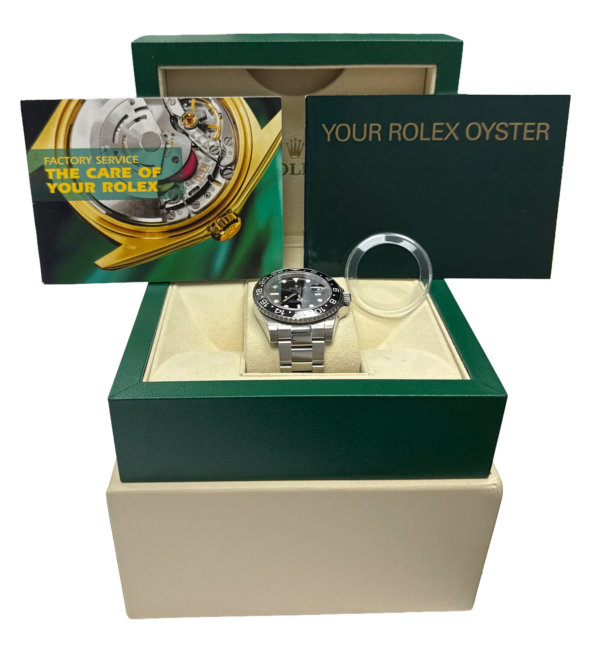 Rolex GMT-Master II 116710 LN Black Green Steel Ceramic Oyster 40mm Watch Box