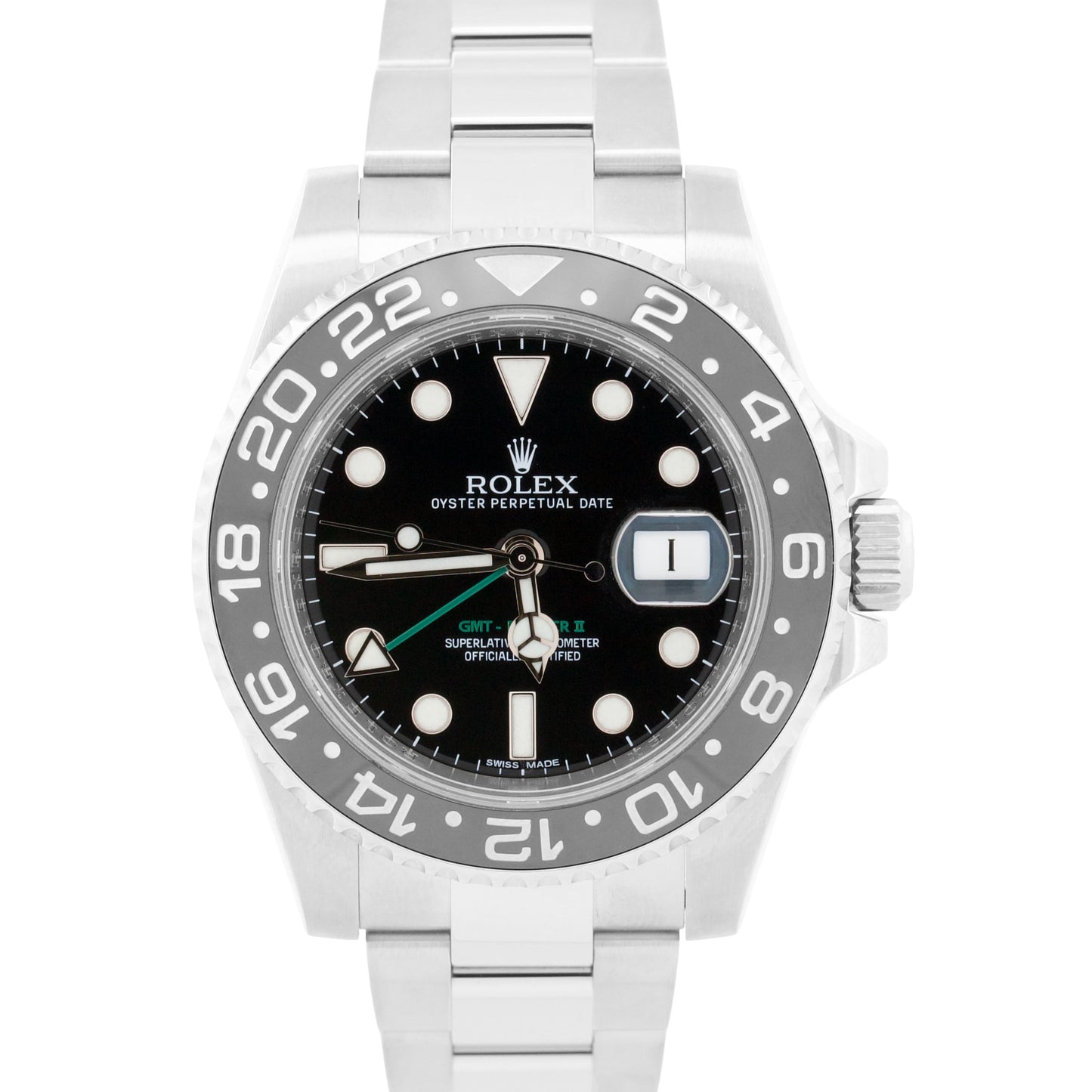 2014 PAPERS Rolex GMT-Master II Black RANDOM SERIAL Ceramic 40mm 116710 LN BOX