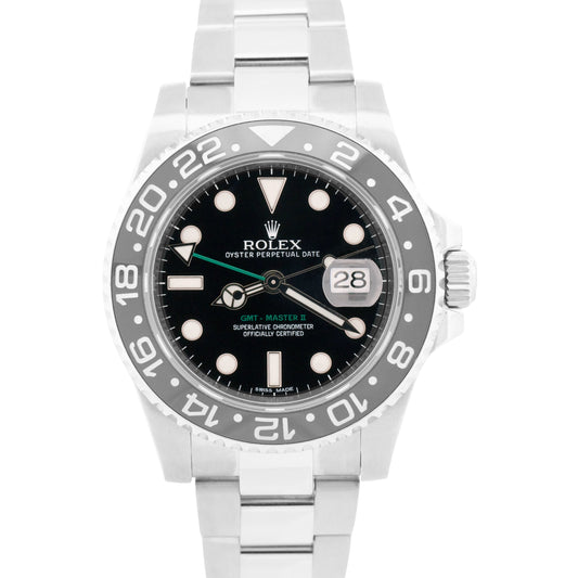 Rolex GMT-Master II BLACK Stainless Steel Ceramic RANDOM SERIAL 40mm 116710 LN
