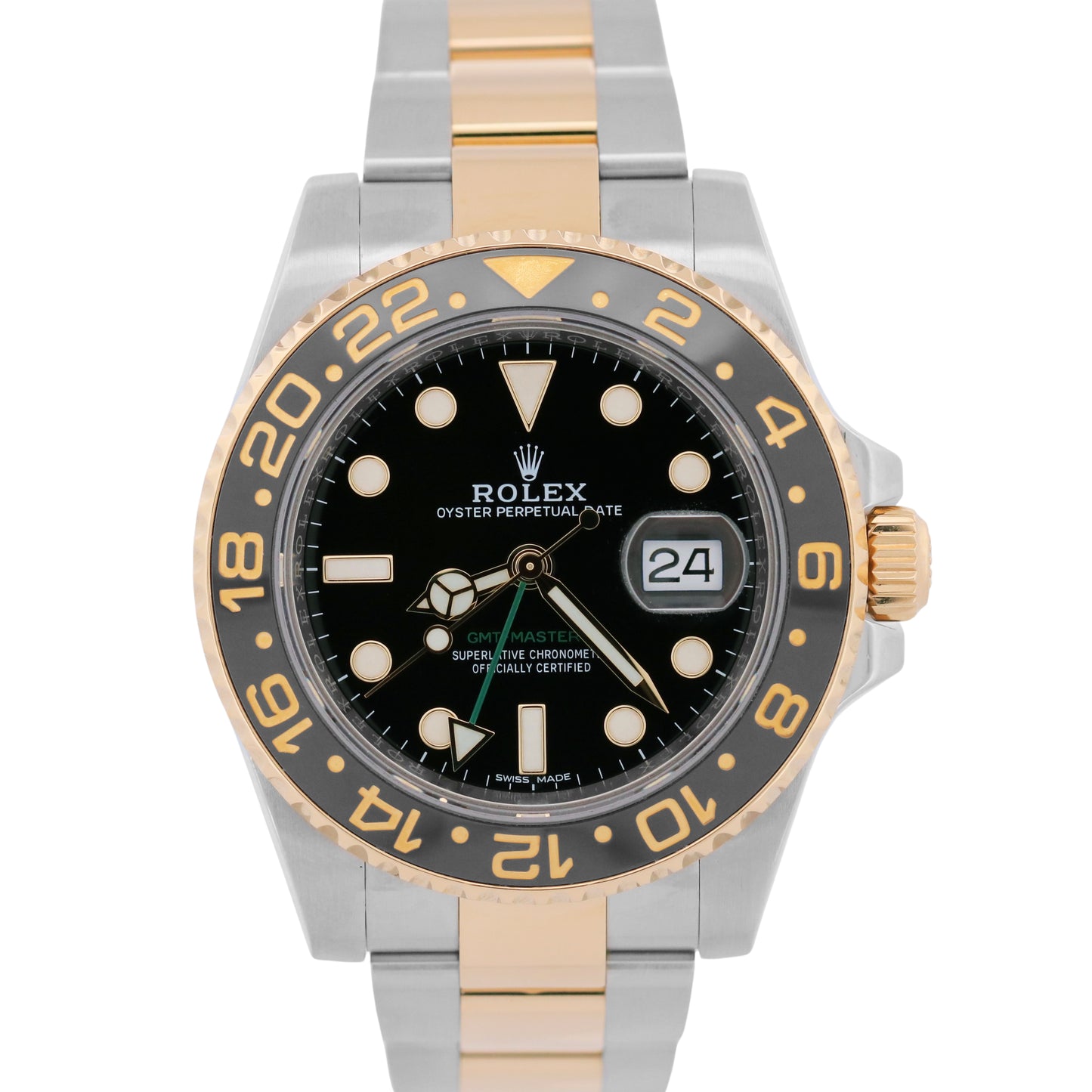 2024 RSC PAPERS Rolex GMT-Master II BLACK Ceramic 18K Steel 40mm 116713 LN BOX