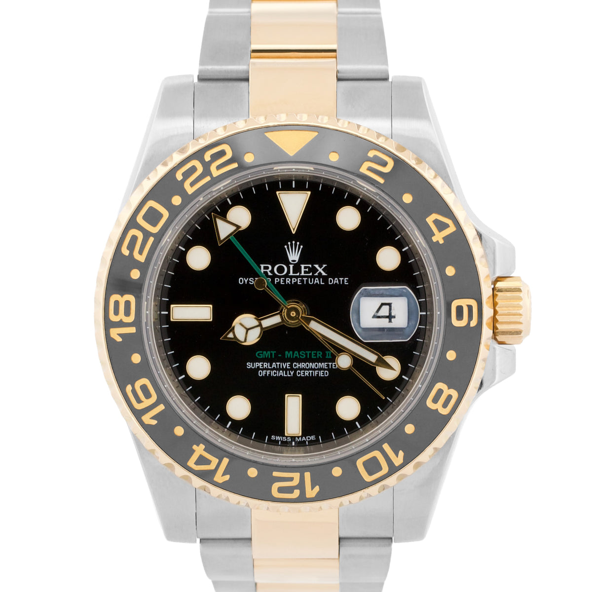 Rolex GMT-Master II 116713 LN Ceramic Black Two-Tone 18K Gold Steel 40mm Watch