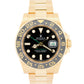 2011 PAPERS Rolex GMT-Master II BLACK Green 18K Yellow Gold 40mm 116718 BOX