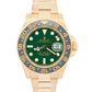 2016 PAPERS Rolex GMT-Master II GREEN Black 18K Yellow Gold 40mm 116718 LN BOX