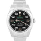 Rolex Air-King 40mm Green BLACK Stainless Steel Automatic Oyster Watch 116900