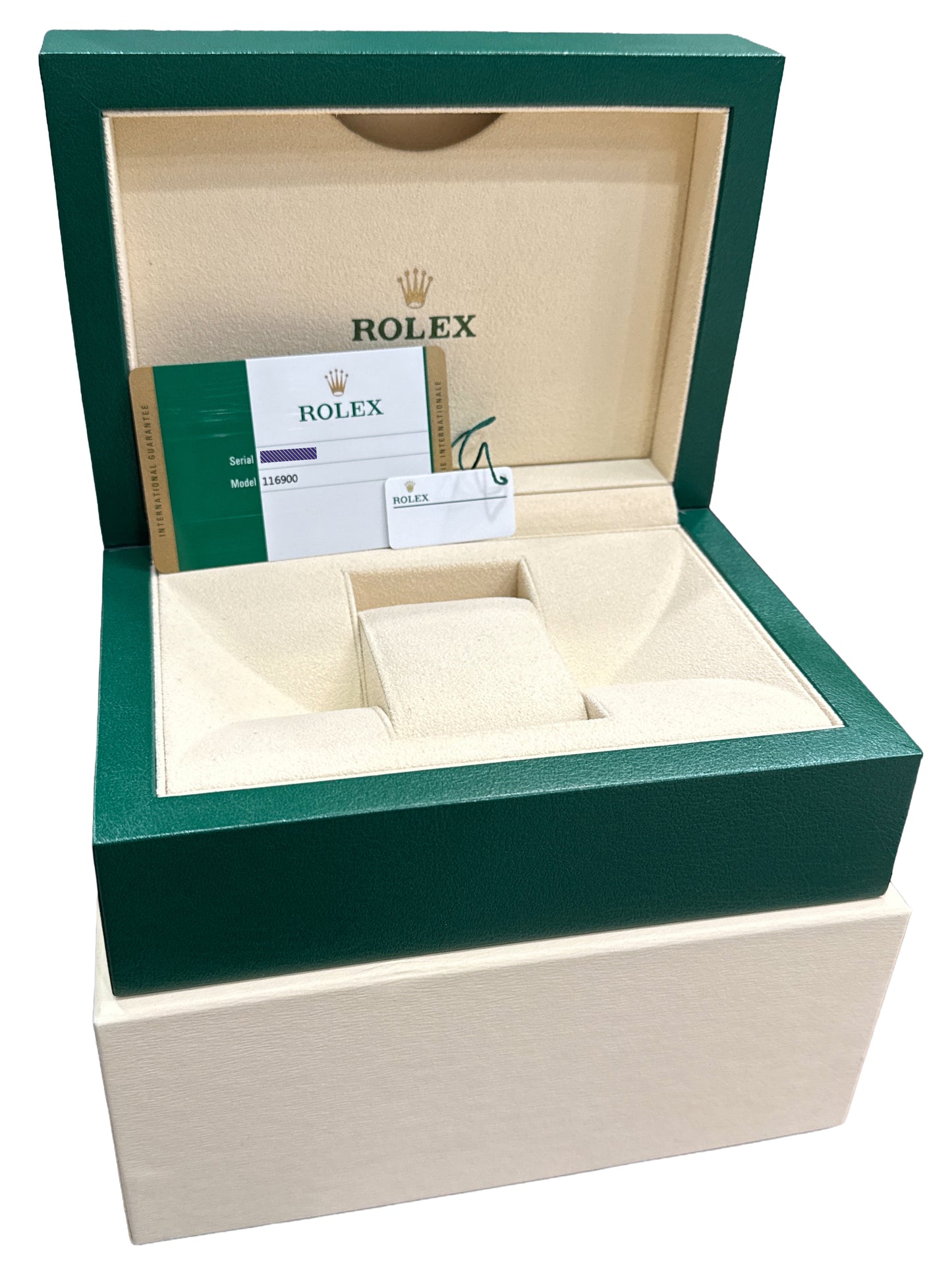2018 PAPERS Rolex Air-King 40mm BLACK Green Stainless Steel Automatic 116900 BOX