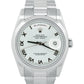 Rolex Day-Date Presidential 36mm GLACIER ICE BLUE ROMAN 950 Platinum 118206