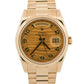 Rolex Day-Date President 118208 Champagne Wave 18K Yellow Gold 36mm Watch Box