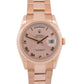 Rolex Day-Date Pink SUNDUST Roman 18k Rose Gold Fluted OYSTER 36mm 118235 Watch