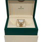 Rolex Day-Date President WHITE ROMAN 18K Yellow Gold Fluted 36mm 118238 BOX