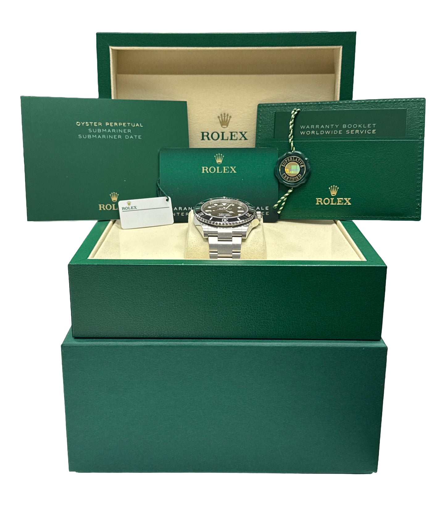 Rolex Submariner 124060 No Date 41mm Black Ceramic UNWORN Full Set DECEMBER 2025