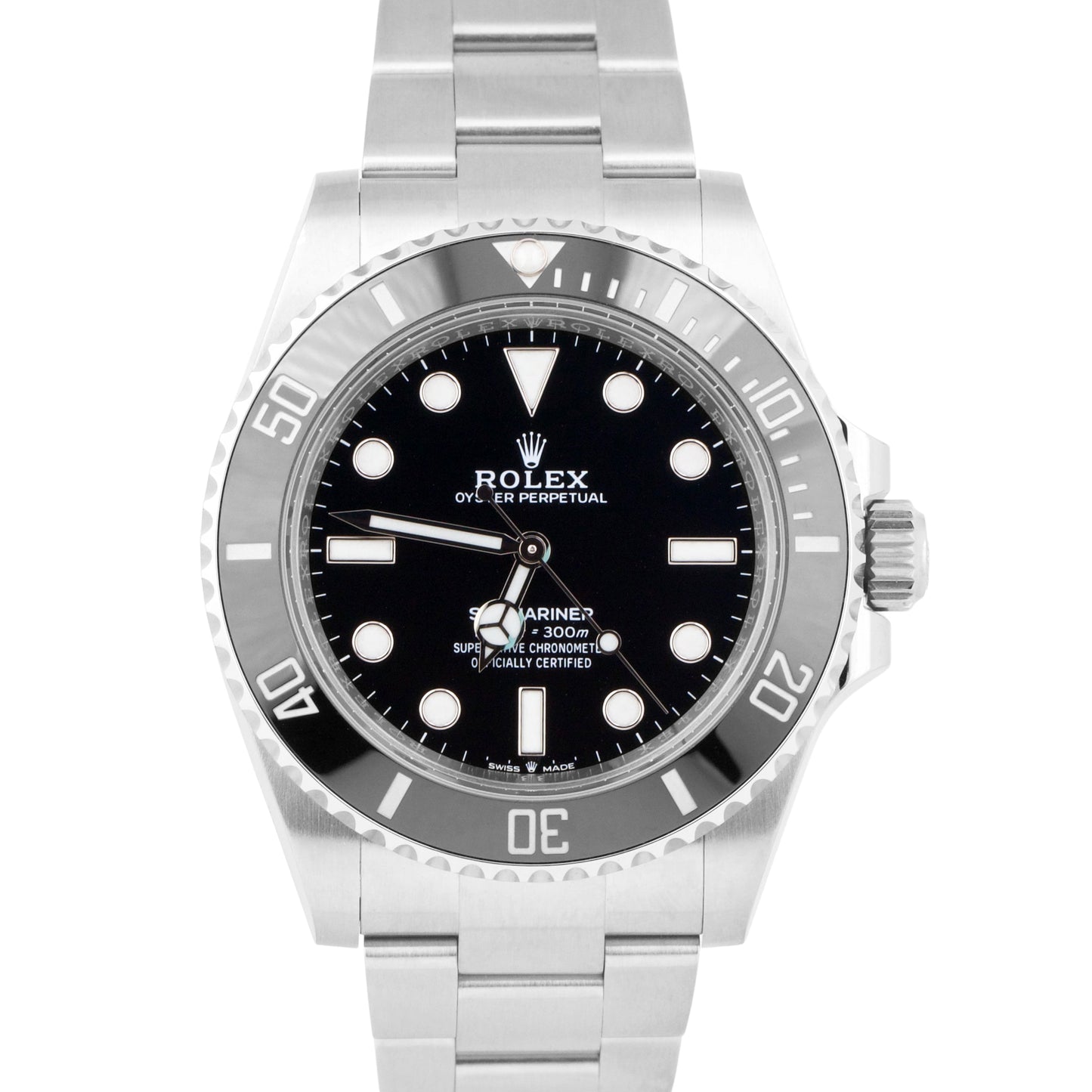 NEW APRIL 2024 PAPERS Rolex Submariner No-Date 41mm Black Ceramic 124060 BOX