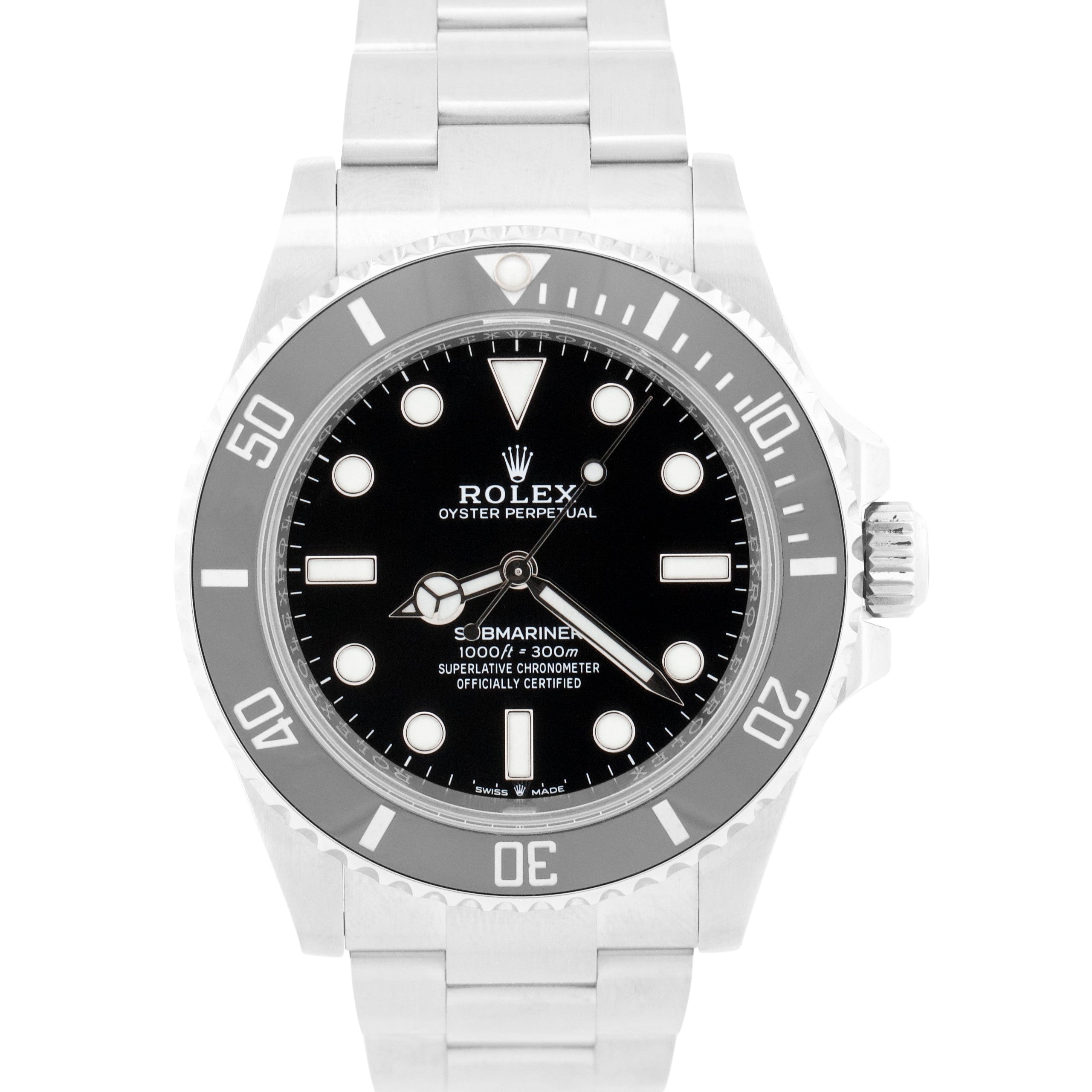 2025 PAPERS Rolex Submariner No-Date BLACK Steel 41mm Ceramic