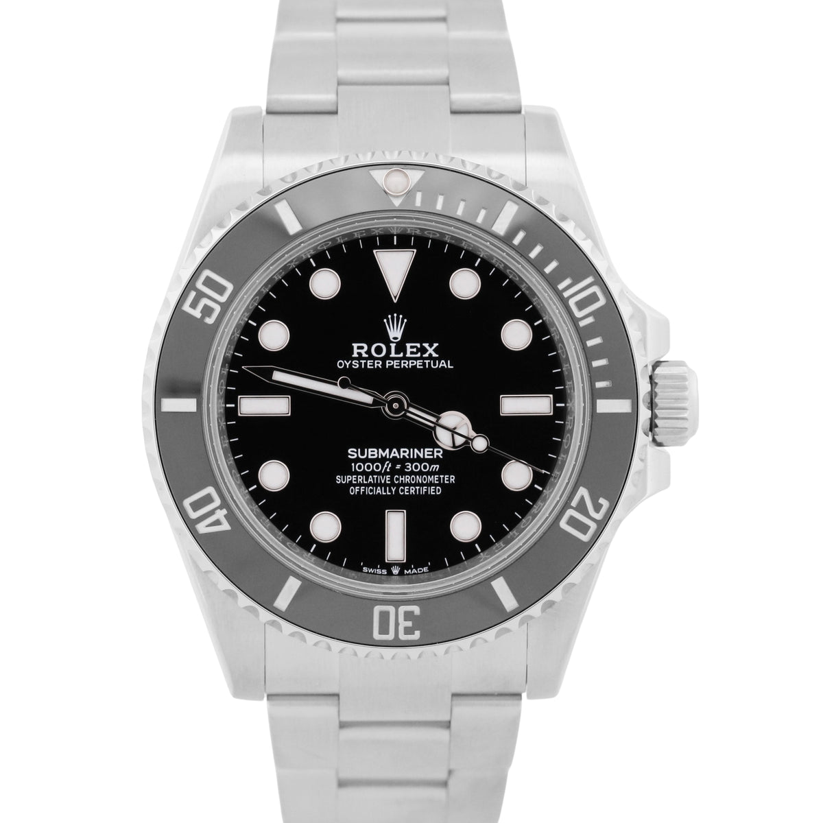 Rolex Submariner 124060 LN 41mm No-Date Black Ceramic Stainless Steel Watch Box