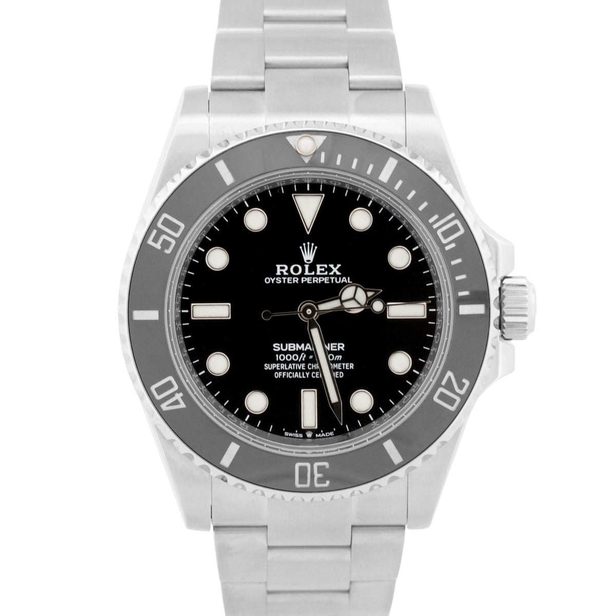 2022 Rolex Submariner No-Date 124060 LN Black Steel 41mm Watch Box Papers