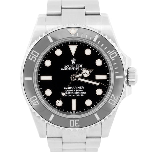 2020 PAPERS Rolex Submariner No-Date BLACK Steel 41mm Ceramic 124060 LN BOX