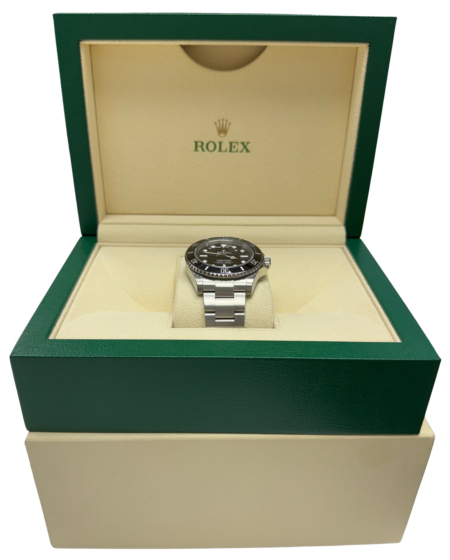 Rolex Submariner 124060 LN 41mm No-Date Black Ceramic Stainless Steel Watch Box