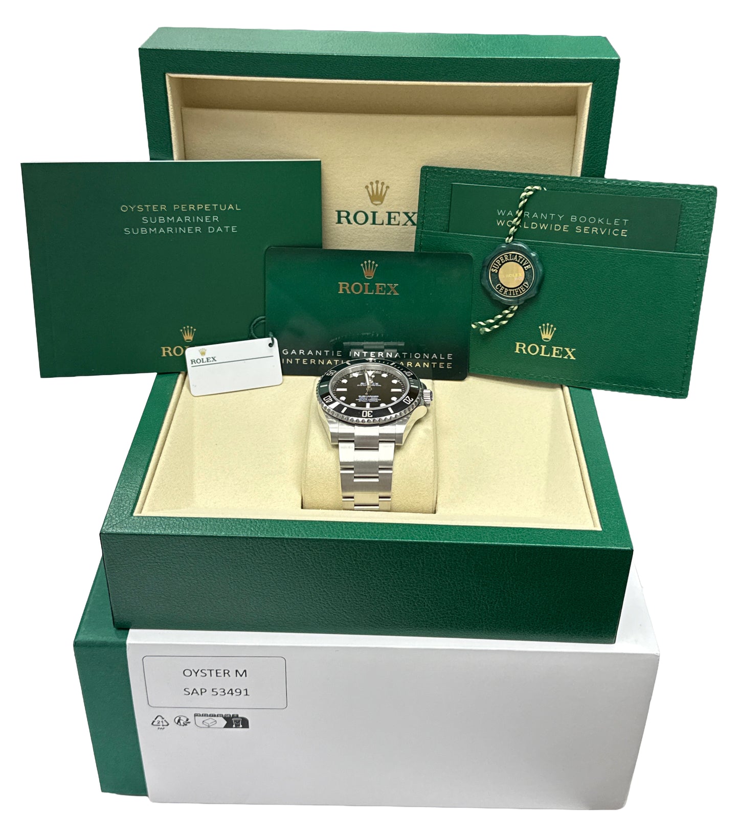 NEW JUNE 2026 PAPERS Rolex Submariner No Date 41mm BLACK Ceramic 124060 LN BOX