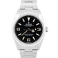 2021 PAPERS Rolex Explorer I BLACK 36mm Stainless Steel 3-6-9 Watch 124270 BOX