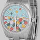 NOV 2024 PAPERS Rolex Oyster Perpetual 41 TURQUOISE BLUE CELEBRATION 124300 BOX