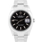 Rolex DateJust 36 BLACK Smooth Oyster Stainless Steel 36mm Watch 126200 BOX