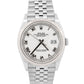 2023 PAPERS Rolex DateJust WHITE ROMAN 36mm Steel 18K Gold JUBILEE 126234 BOX