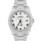 2025 PAPERS Rolex DateJust 36mm WHITE ROMAN Steel DIAMOND Oyster 126284 RBR BOX