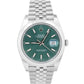 NEW NOV 2024 PAPERS Rolex DateJust 41 MINT GREEN JUBILEE Stainless 126300 BOX