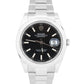 2023 PAPERS Rolex DateJust 41 BLACK Stainless Steel Oyster 41mm Watch 126300 BOX