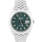 2023 PAPERS Rolex DateJust 41 GREEN MOTIF Stainless JUBILEE 41mm 126300 BOX