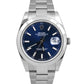 Rolex DateJust 41 BLUE Stainless Steel Smooth Oyster 41mm Date Watch 126300