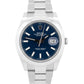 2024 PAPERS Rolex DateJust 41mm BLUE Stainless Steel Smooth OYSTER 126300 BOX