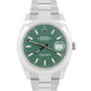2025 PAPERS Rolex DateJust 41 MINT GREEN Stainless Steel 41mm OYSTER 126300 BOX