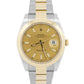 2018 PAPERS Rolex DateJust CHAMPAGNE 18K Gold Steel OYSTER 41mm 126303 Watch BOX