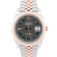 2021 PAPERS Rolex DateJust 41mm WIMBLEDON Steel 18K Rose Gold JUBILEE 126331 BOX