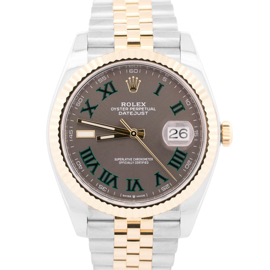 MINT 2023 Rolex DateJust WIMBLEDON Rhodium 41mm 18K Steel JUBILEE 41mm 126333