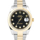 2019 Rolex Datejust BLACK DIAMOND Two-Tone 18K Gold 41mm 126333 PAPERS Watch B+P