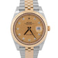 2024 Rolex DateJust 126333 Champagne Diamond 18K Steel Jubilee 41mm Box Papers