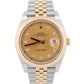 2024 PAPERS Rolex DateJust 41mm CHAMPAGNE DIAMOND 18K Steel JUBILEE 126333 BOX
