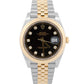 Rolex DateJust 41 126333 Black Diamond Steel 18K Yellow Gold 41mm Jubilee Watch