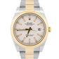 Rolex DateJust 41 WHITE Two-Tone 18K Yellow Gold Steel OYSTER 41mm 126333 Watch