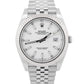 2023 PAPERS Rolex DateJust 41 WHITE 18K Gold Stainless 41mm JUBILEE 126334 BOX