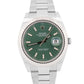 2024 PAPERS Rolex DateJust 41 MINT GREEN 18K Gold Steel 41mm OYSTER 126334 BOX