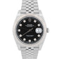 PAPERS Rolex DateJust 41mm BLACK DIAMOND 18K White Gold Steel JUBILEE 126334 BOX
