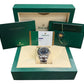 2017 PAPERS Rolex DateJust 41 BLUE 18K Steel OYSTER Fluted 41mm 126334 BOX