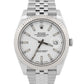 2018 PAPERS Rolex DateJust 41 WHITE 18K Steel JUBILEE Fluted 41mm 126334 BOX
