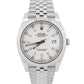 2021 PAPERS Rolex DateJust 41 WHITE 18K Steel JUBILEE Fluted 41mm 126334 BOX